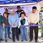Entrega Ayuntamiento de Ixtacuixtla nueva red de agua potable en Ecatepec 