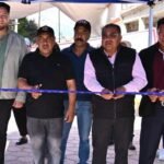 Inaugura presidente Alberto Hernández pavimento de adocreto en la cabecera municipal 